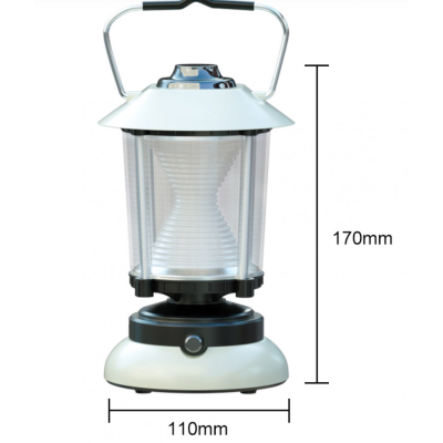 Lampa camping LED Q ZD261 intensitate reglabila lumina calda si lumina rece