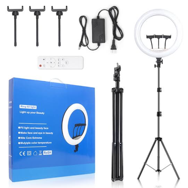 Lampa Circulara LJJ-45 Ring Light Diametru 26cm/10 Inch LED Trepied Extensibil