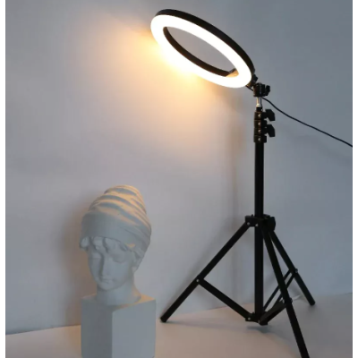 Lampa Circulara Profesionala LED Ring Light RGB 33cm Q MG33