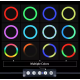 Lampa Circulara Profesionala LED Ring Light RGB 33cm Q MG33