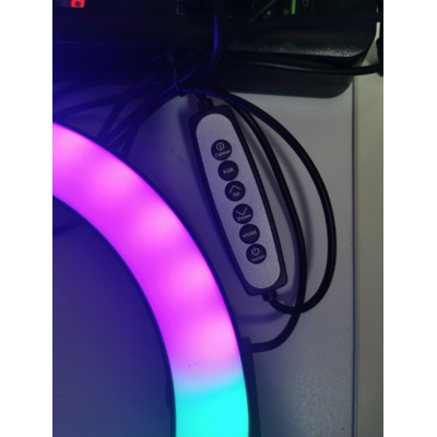 Lampa Circulara Profesionala LED Ring Light RGB 33cm Q MG33