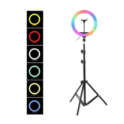 Lampa circulara profesionala LED Ring Light RGB Andowl Q MG34