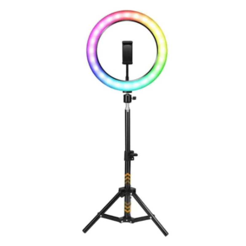 Lampa circulara profesionala LED Ring Light RGB Andowl Q MG34 diametru 26 cm