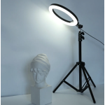 Lampa circulara profesionala LED Ring Light RGB Andowl Q MG34 diametru 26 cm