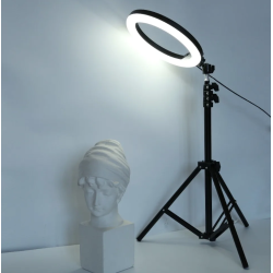 Lampa circulara profesionala LED Ring Light RGB Andowl Q MG34 diametru 26 cm