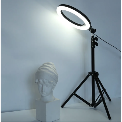 Lampa circulara profesionala LED Ring Light RGB Andowl Q MG34 diametru 26 cm