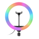 Lampa circulara profesionala LED Ring Light RGB Andowl Q MG34 diametru 26 cm