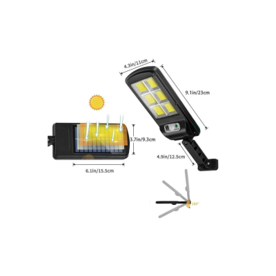 Lampa cu Incarcare Solara 150W, 160 LED-uri COB telecomanda
