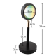 Lampa cu lupa videografie si telecomanda efecte Sunset multicolor cu telecomanda