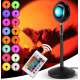 Lampa cu lupa videografie si telecomanda efecte Sunset multicolor cu telecomanda
