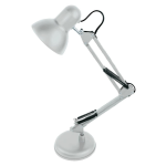 Lampa de birou cu suport culoare alba 220V soclu E27