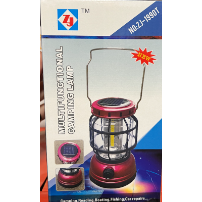 Lampa de camping ZJ-1990T cu incarcare solara in capat
