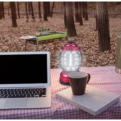 Lampa de camping ZJ-1990T cu incarcare solara in capat