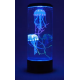 Lampa de masa cu meduze electrice efect de acvariu schimbare de culoare