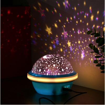 LAMPA de VEGHE  cu proiectie de stele si luna