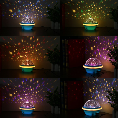 LAMPA de VEGHE  cu proiectie de stele si luna