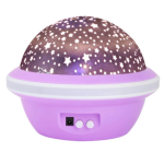 Lampa de veghe rotativa cu proiectie de stele si luna model planeta ROZ