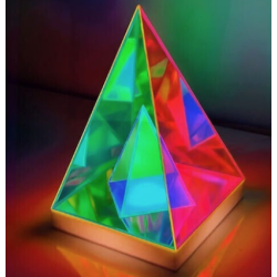 Lampa decorativa cu LED uri stil piramida Q LED30 Andowl Alimentare USB