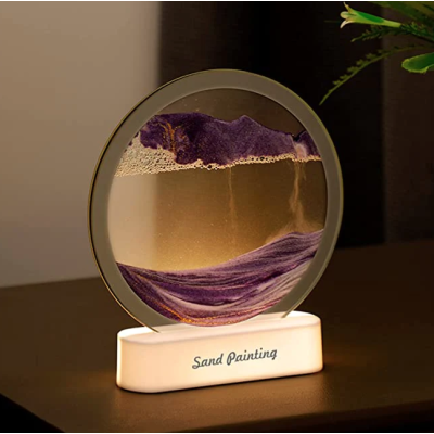 Lampa decorativa MOV tip clepsidra nisipuri miscatoare