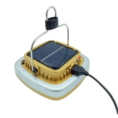 Lampa LED cu panou solar incorporat Andowl Q LED37 aurie