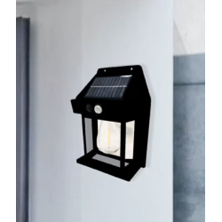 Lampa Led solara CB 888 cu senzor de lumina pentru perete putere 3W Negru