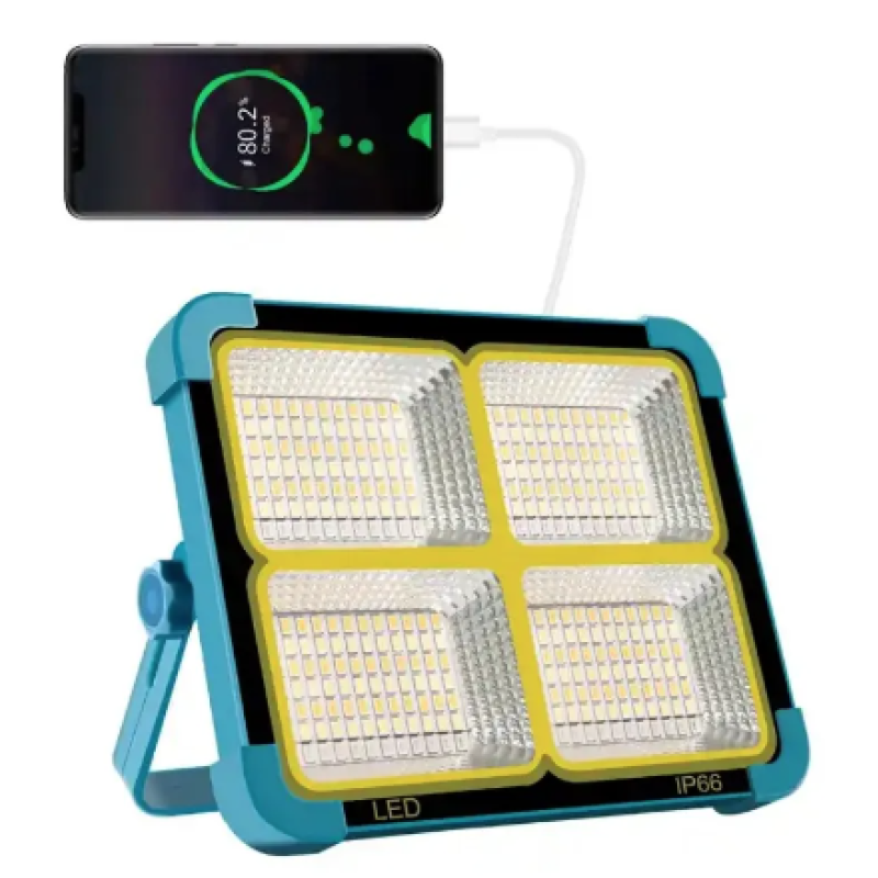 Lampa LED Solara reincarcabila portabila si impermeabila cu Panou detasabil