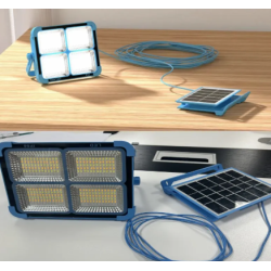 Lampa LED Solara reincarcabila portabila si impermeabila cu Panou detasabil 