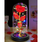 Lampa portabila led cu trandafir iluminat in interior RD C172