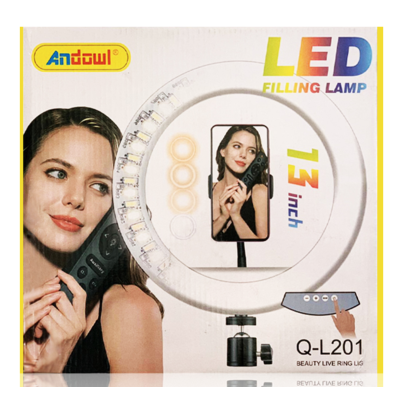 Lampa Ring Light 13 inch 3200k-5600k cu telecomanda Andowl Q L201