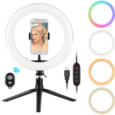 Lampa Ring Light Circulara Led RGB 12"