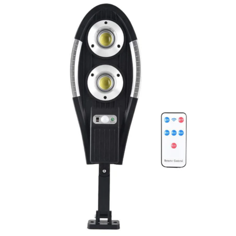 Lampa solara cu senzor de miscare pentru exterior de 100W si telecomanda XBJ100W