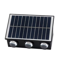 Lampa solara de perete 6 LED lumina calda