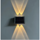 Lampa solara de perete 6 LED lumina calda