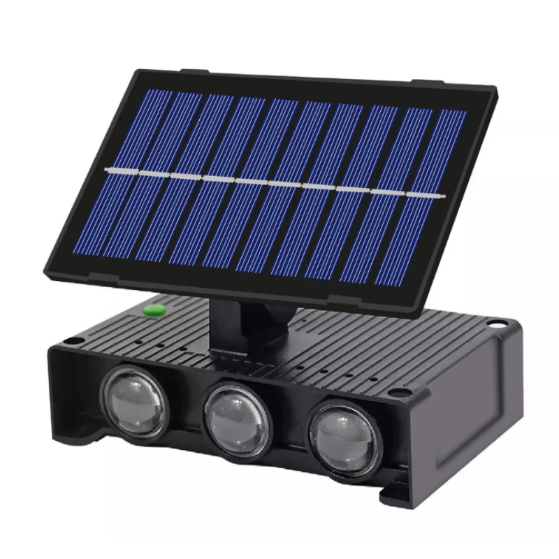 Lampa solara de perete 6 LED lumina RGB multicolora