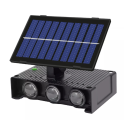 Lampa solara de perete 6 LED lumina RGB multicolora