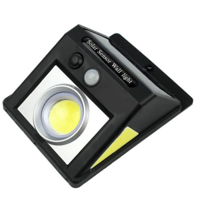 Lampa solara de perete cu leduri laterale lupa si senzor de miscare si lumina CL 2566A