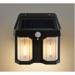 Lampa solara de perete dubla CB 228 AX cu senzor de miscare