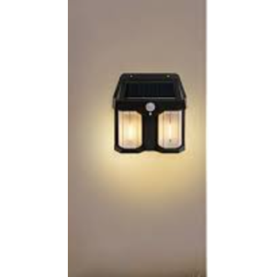 Lampa solara de perete dubla CB 228 AX cu senzor de miscare