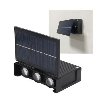 Lampa Solara de Perete Dubla cu Panou Solar 6 LED