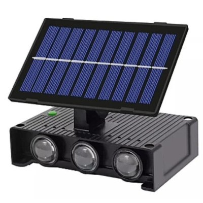 Lampa Solara de perete dubla cu panou solar 6 LED montaj pe perete iluminare sus/jos