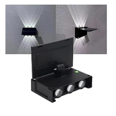 Lampa Solara de perete dubla cu panou solar 6 LED montaj pe perete iluminare sus/jos