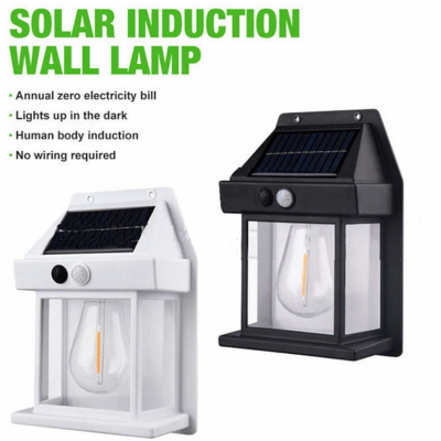 Lampa solara de perete LED cu senzor de miscare fara fir 3W Coba