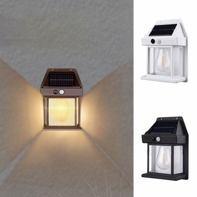 Lampa solara de perete LED cu senzor de miscare fara fir 3W Coba