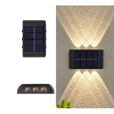 Lampa solara de perete lumina sus/jos 6 LED IP 65 impermeabila LY 002