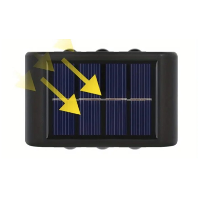 Lampa solara de perete lumina sus/jos 6 LED IP 65 impermeabila LY 002