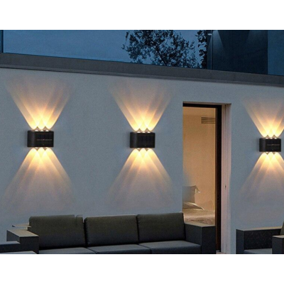 Lampa solara de perete lumina sus/jos 6 LED IP 65 impermeabila LY 002