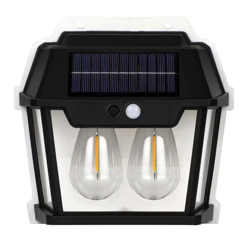 Lampa Solara de Perete Q D1522 Cu 2 becuri LED pentru exterior cu senzor de miscare si lumina