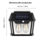 Lampa Solara de Perete Q D1522 Cu 2 becuri LED pentru exterior cu senzor de miscare si lumina