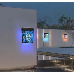 Lampa solara decorativa pentru perete cu LED Multicolor