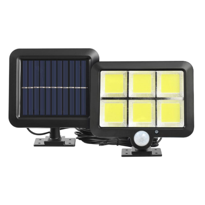 Lampa solara LED 120COB F120 senzor de miscare 40W cu 6 casete